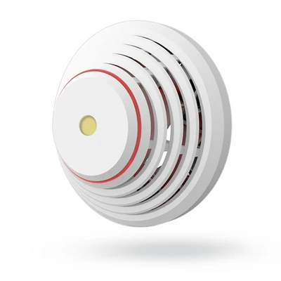Optical smoke detector with relay output